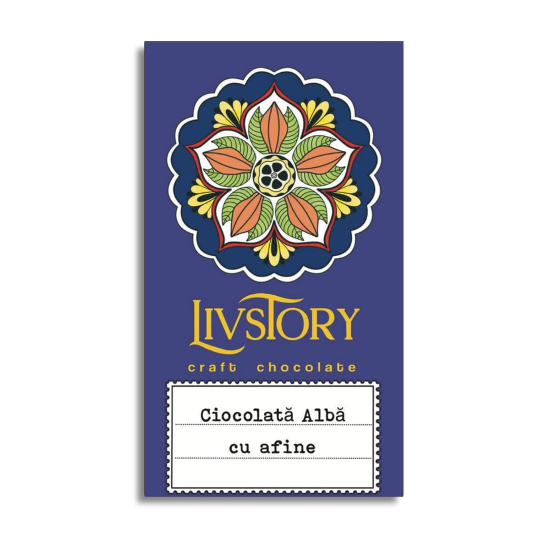 White Chocolate with Blueberries 65g