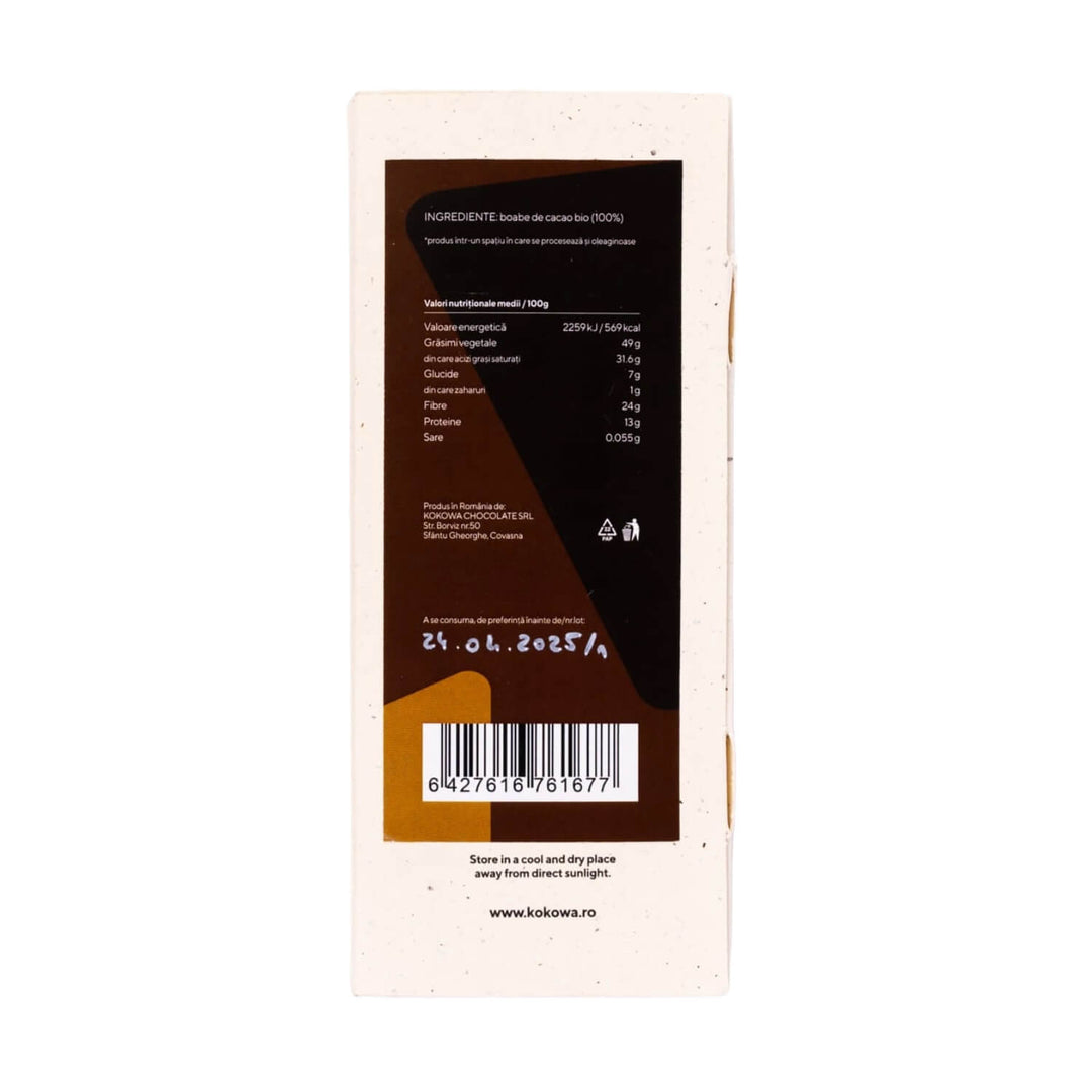 Extra Dark Chocolate 100%, 60g