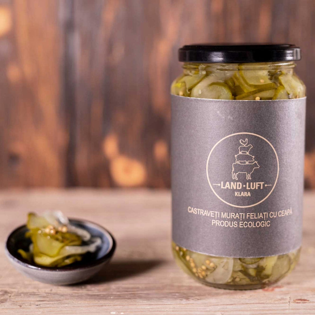 Organic Pickled Cucumbers & Onion 560g