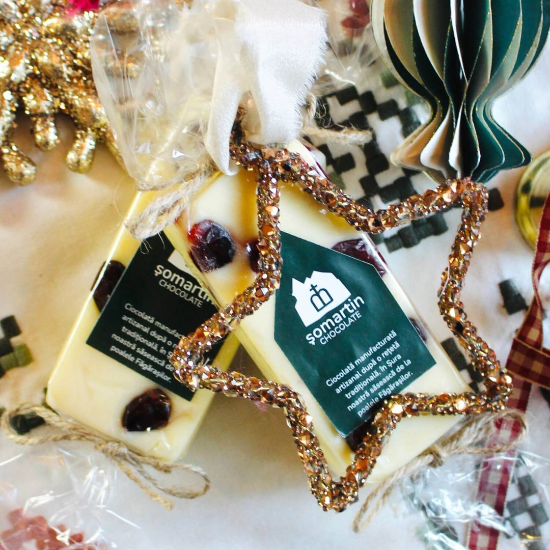 Homemade White Chocolate with Cranberries 100g