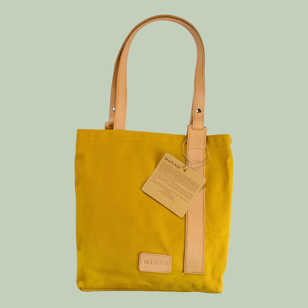 Canvas Leather Tote