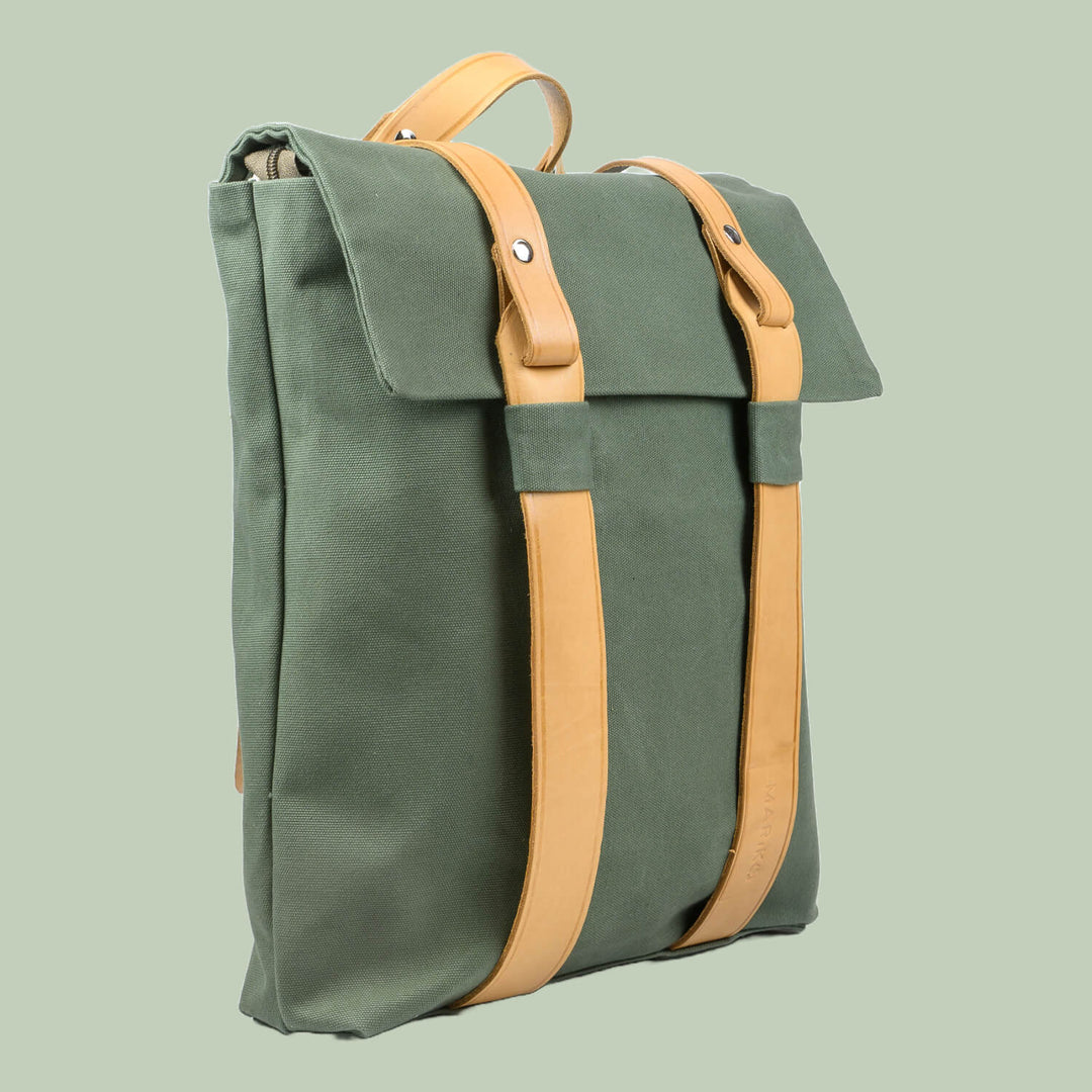 Canvas Leather Backpack