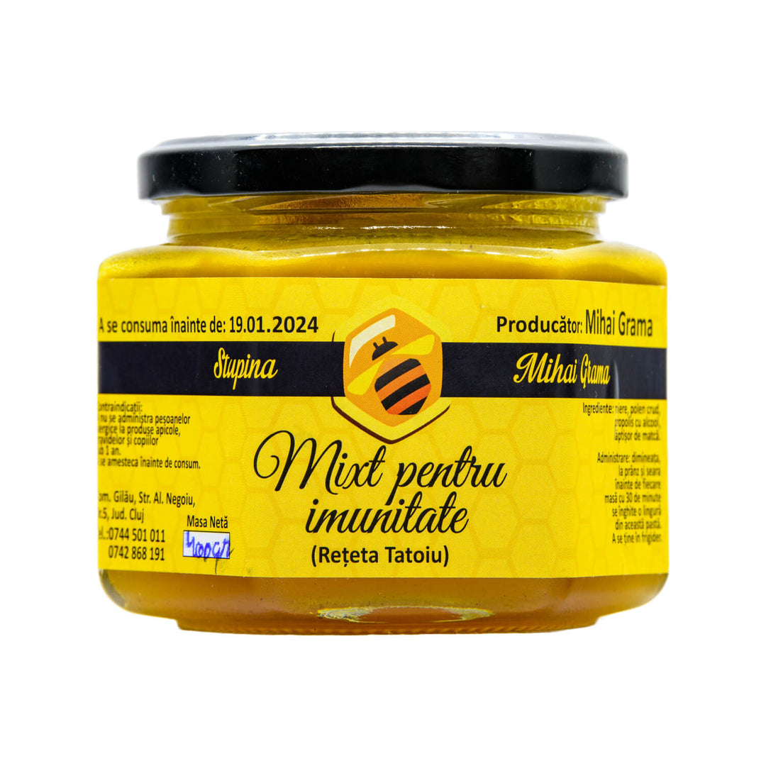 Raw Honey, Royal Jelly, Pollen & Propolis 450g