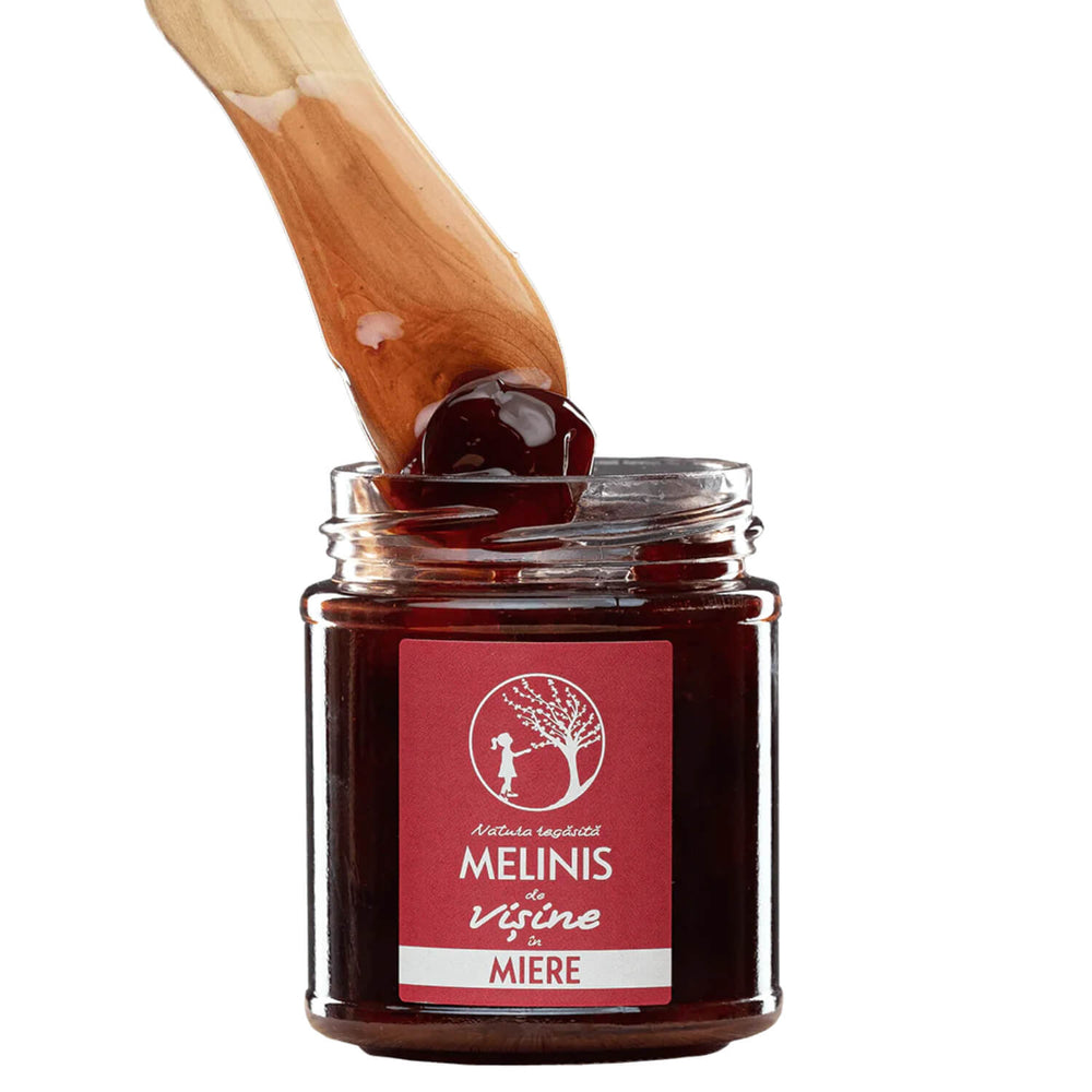 Sour Cherries in Acacia Honey 230g - De Mana