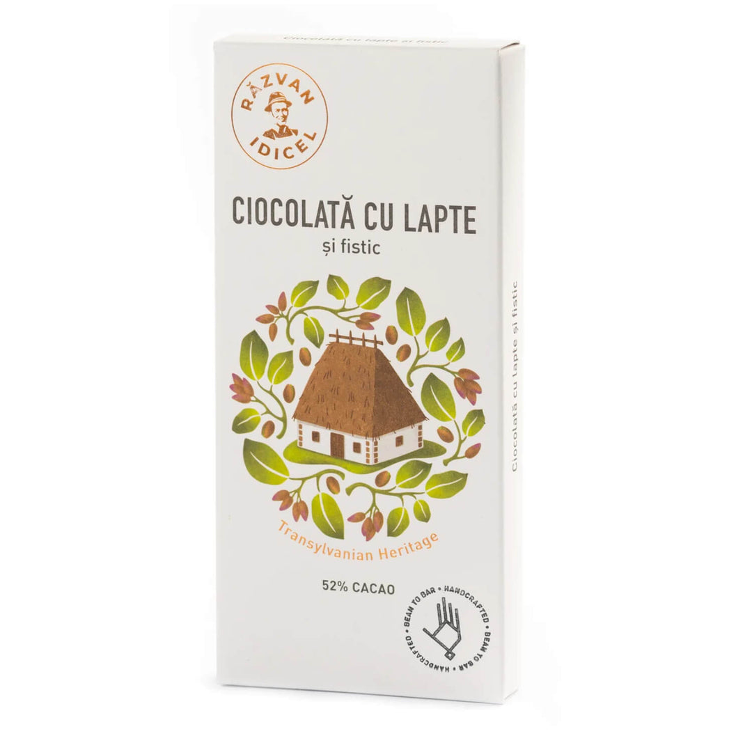 Milk Chocolate with Pistachios 80g - De Mana